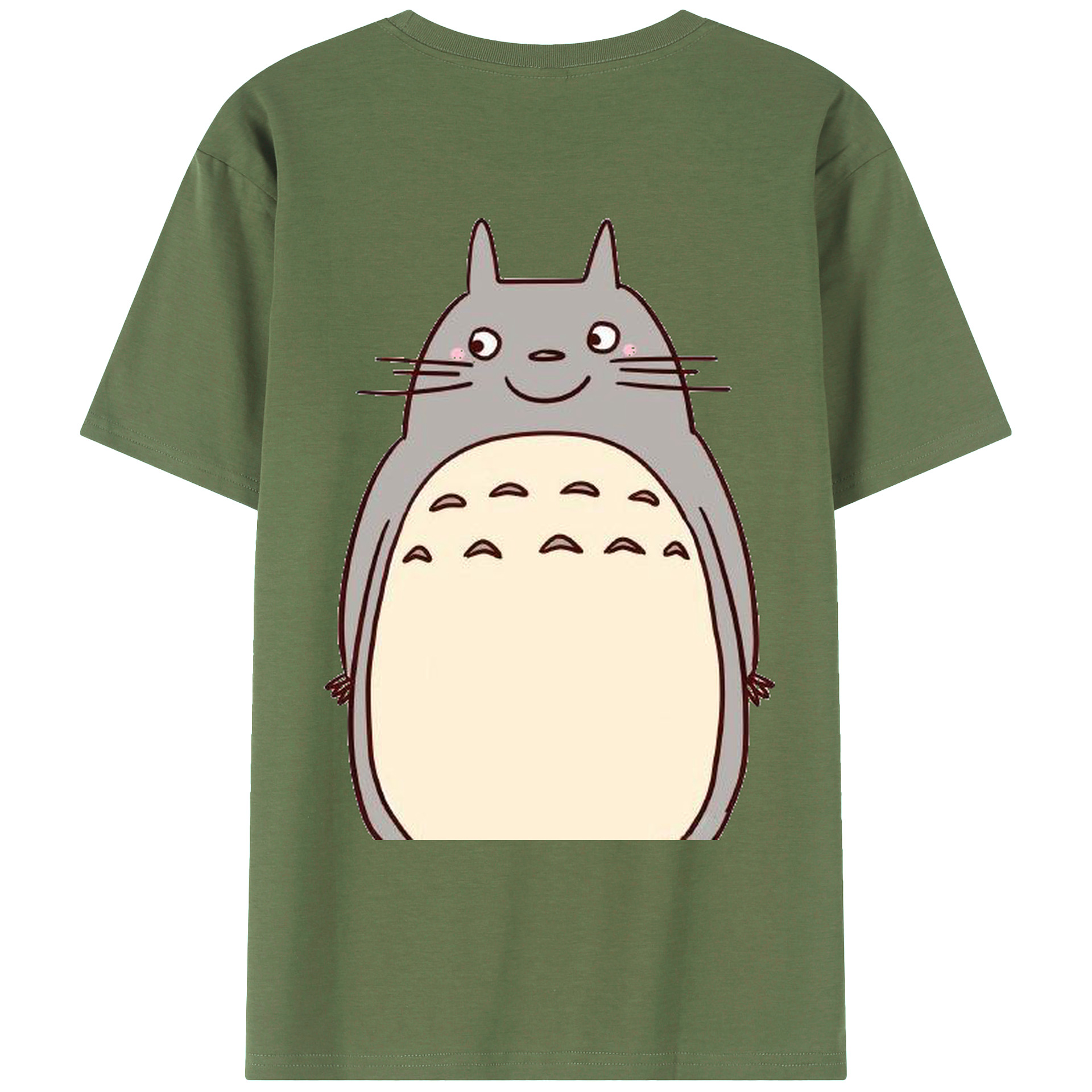 （画像用） となりのトトロ 草壁メイ 草壁サツキ My Neighbor Totoro Satsuki Kusakabe Mei Kusakabe 綿100％ メンズ半袖Tシャツ（バックプリント） 通気性